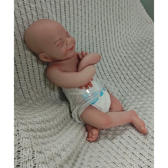 45cm Drink-wet Newborn 6.83lbs Silicone Reborn Baby Dolls Cute Baby Boy Doll - Picture 8 of 16